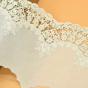 Tissu en dentelle brodée pour vêtements artisanaux, dentelle suisse, couleur Champagne, or, avec paillettes, motif floral, technique personnalisable, OEM, nouvelle collection