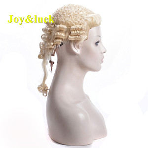 Tòa Án Tổng Hợp Thủ Công Thẩm Phán Luật Sư Tóc Giả Màu Vàng Thường Xuyên Curl Cho Nam Giới Hoặc Phụ Nữ Truyền Thống Anh Cổ Điển Barrister Tóc Giả - Product Image 5