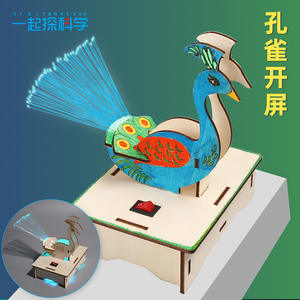 Science et Technologie : Nouvelle Invention Artisanale en Bois DIY - Écran Ouvrant Paon - Petits Expériences Scientifiques pour Primaire et Secondaire - Product Image 3