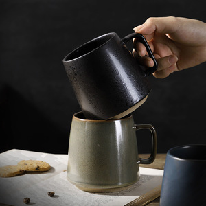 Tazza in Ceramica Stile <span class=keywords><strong>Vintage</strong></span> Giapponese Nordico - Tazza Creativa per Caffè e Acqua - Product Image 4