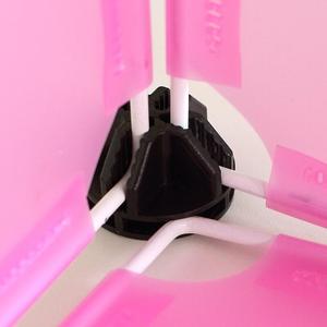 Simple Wardrobe Clips Plastic Black And White Hook Type For Storage Cabinet Buckles Clothing Organizer - Product Image 3