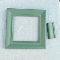 Peinture à l'huile encadrée en bois écologique de conception européenne personnalisée multicolore bleu-vert, art mural, impression en relief