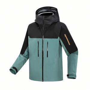 Veste personnalisée en tissu avec fermetures éclair latérales pour la ventilation sous les aisselles, veste de sport coupe-vent pour l'extérieur - Product Image 2