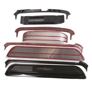 WZXD - Protectores de Umbral de Puerta con LED, Acero Negro para H1 2019 - Product Image 6