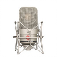 Microphone à condensateur tube 49 filaire avec suspension antichoc pour enregistrement vocal en studio, guitare et basse