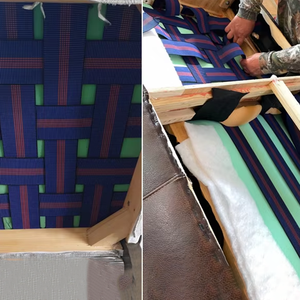 हॉट सेलिंग फर्नीचर कुर्सी लोचदार वेबबिंग भारी टेंसिटी ब्लू सोफा वेबबिंग बेल्ट 50 मिमी - Product Image 3