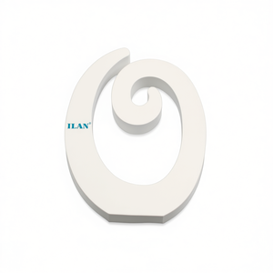 Lettera Decorativa O di Ilan 14,5 Cm Bianca, Arte da Parete per Arredamento Casa - Product Image 1