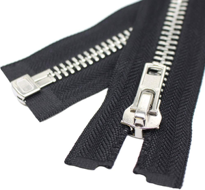<span class=keywords><strong>Fermeture</strong></span> éclair polo en laiton n ° 5 de haute qualité <span class=keywords><strong>50</strong></span> <span class=keywords><strong>cm</strong></span> longueurs assorties blanches <span class=keywords><strong>fermeture</strong></span> à glissière à couture ouverte pour vestes écologiques en nickel - Product Image 3