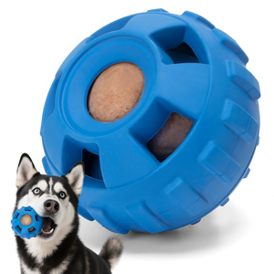Pelota de juguete para masticar perros de goma Natural duradera ecológica de estilo de dibujos animados con dispensación de golosinas para perros - Product Image 1