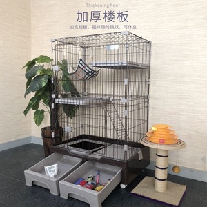 Jaula para perros, precio de fábrica, jaula para mascotas de Cría Grande, jaula para gatos de 3 niveles, Corralito, alambre de Metal con cajón para tiendas de mascotas - Product Image 3