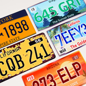 Placa de Matrícula Personalizada Changxin de Metal, Aleación de Aluminio, Acero Inoxidable, Letrero Decorativo para Auto, Estilo Retro - Product Image 2
