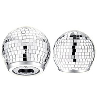 Ouvre-bouteille décapsuleur en verre pratique et écologique, design boule disco, nouveauté moderne pour bars et événements
