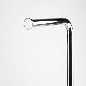 Portarotolo da terra con portaspazzolino e base ovale cromata - Product Image 3