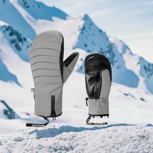 Snowboards en peau de mouton Tasses de <span class=keywords><strong>ski</strong></span> double planche pour hommes et femmes adultes <span class=keywords><strong>Gants</strong></span> de <span class=keywords><strong>ski</strong></span> de protection contre la chaleur à trois doigts - Product Image 4