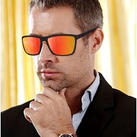 Lunettes de soleil polarisées UV400 pour hommes, idéales pour le cyclisme, la pêche et la conduite en extérieur, avec verres TAC 565 et branches à ressort, monture complète