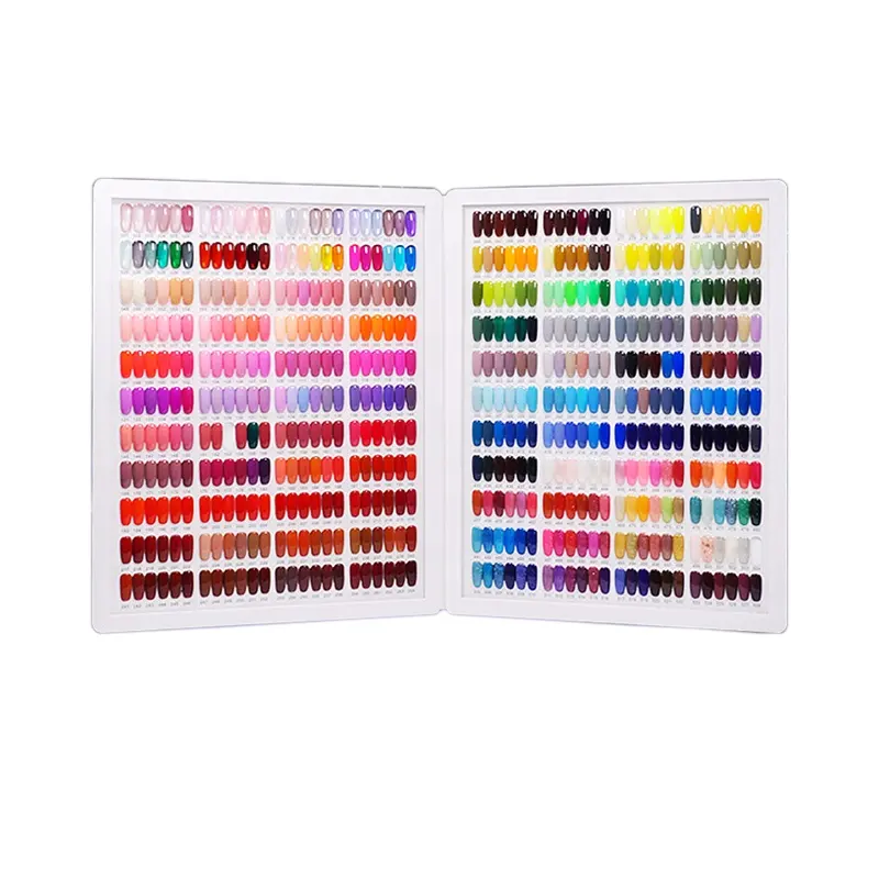 Fabrieksverkoop Professionele 528 Tips Kleur Plastic Acryl Display Nagelgellak Kleurenkaart Boek