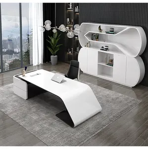 HotSell High Quality Executive Furniture SetBoss Executive Table Office Computer Table Design Modern L-shaped Desk In Stock