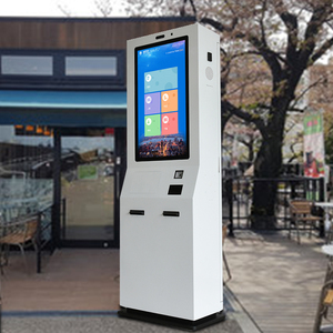 Kiosque de paiement tactile capacitif 10 points pour commande en libre-service, extérieur, sur pied, avec impression de tickets SDK et paiement en espèces - Product Image 1