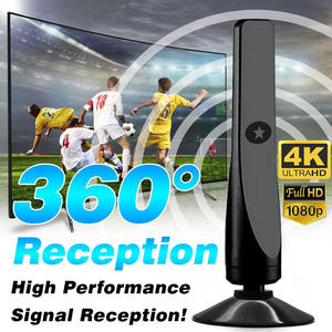 Antenne TV numérique HD 4K 1080P avec <span class=keywords><strong>amplificateur</strong></span>, réception longue portée 250+ milles, intérieur/extérieur, HDTV, polarisation verticale, base magnétique - Product Image 4