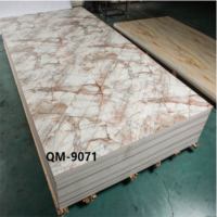 Prix des panneaux muraux en PVC, feuille de marbre en PVC, panneau UV pour la décoration intérieure, fabrication chinoise