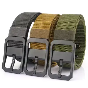 Wholesale 2024 Newest Men's Nylon Fabric Belt Removable Metal Pin Buckle Casual Golf Pants Jeans Webbing Belts