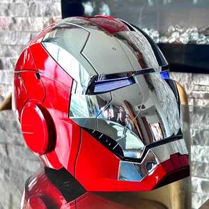 Accessoires de cosplay d'Halloween, super-héros Marvel, <span class=keywords><strong>Iron</strong></span> <span class=keywords><strong>Man</strong></span>, <span class=keywords><strong>casque</strong></span> électronique portable 1:1 avec commande vocale - Product Image 5