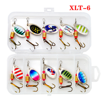 WEIHAI – ensemble d'appâts de pêche en métal, 16 pièces, sac EVA, cuillères, leurres, accessoires, crochets, Spinners
