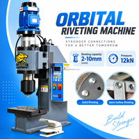 Machine à riveter orbitale rotative pneumatique de table 12KN pour rivets de 1 à 10 mm, la plus vendue en usine