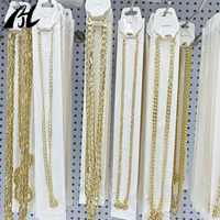 Cadenas de Aleación de Cobre Electrochapadas en Oro 14K Directo de Fábrica Varios Estilos y Tamaños Collares de Moda para Su Selección