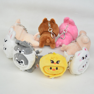 Llavero de peluche de corazón de dibujos animados SKZ con sombrero, muñeco Felix, colgante de peluche, juguetes, decoración para mochila de estudiantes y niños, regalo para fans - Product Image 3