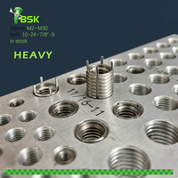 SS304 Stainless Steel Helicoil Insert 55 Degree Cylindrical Sealing Pipe Thread Lock Wire Thread Insert for G1/2 G3/4 G1