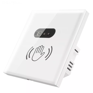 Smart Wall <b>Switch</b> Infrared <b>Sensor</b> No Need to Touch 110V- 220V 10A EU UK Neutral Wire Glass Screen Electrical Power - Product Image 5