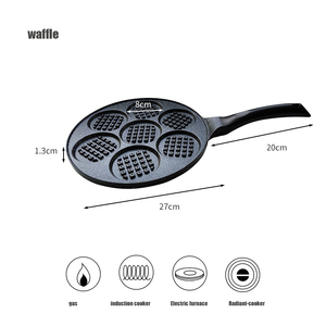 Không dính chết đúc Fry <span class=keywords><strong>Pan</strong></span> chết đúc không dính 7 lỗ Waffle Biscuit Fry <span class=keywords><strong>Pan</strong></span> cảm ứng không dính Pancake Fry <span class=keywords><strong>Pan</strong></span> - Product Image 2