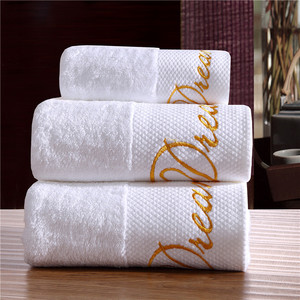 Custom Logo <strong>Print</strong> Embroidered Cotton <strong>Towel</strong> 5 Star Hotel Face Hand Bath <strong>Towel</strong> for Salon <strong>Beauty</strong> Spa - Product Image 1