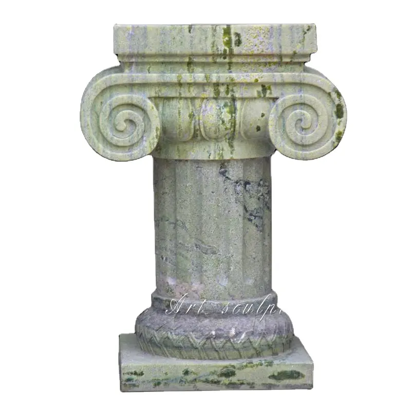 スクエアベースの大理石の柱