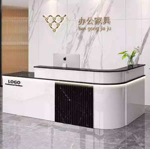 <span class=keywords><strong>Prix</strong></span> de gros d'usine Bureau de <span class=keywords><strong>réception</strong></span> de salon moderne en bois durable en forme de L pour utilisation hôtelière - Product Image 5