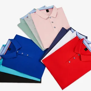 New Custom Size Men'S Casual Polo Shirt Summer Men'S Short-Sleeved Custom Logo European American Men'S Polo T-Shirt