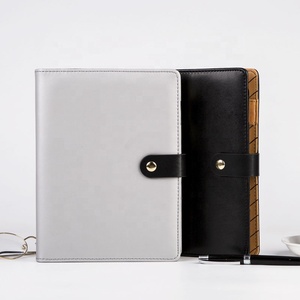 Agenda Diaria 2027-2028 Personalizada con Impresión, Recargable, A5, 6 Anillas, Cubierta de Cuero PU, con Pegatinas - Product Image 2