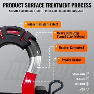 AUTOBOTS Manilles de charge d'ancrage robustes et robustes personnalisées Manilles d'arc en acier au carbone tout-terrain Manille <span class=keywords><strong>à</strong></span> <span class=keywords><strong>anneau</strong></span> en D Type Us - Product Image 4