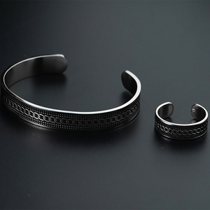 Personalized Message Islam Muslim <b>Men</b> Jewelry Gift Stainless Steel Arabic Bracelet Ayatul Kursi Cuff <b>Bangles</b> Women jewelry Set - Product Image 6