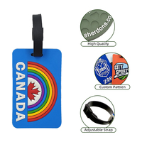 Étiquette de bagage en silicone souple personnalisable pour mariage, modèle de sublimation, vente en gros