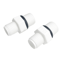 Sistema de purificación de agua, conectores macho de rosca de 1/4 pulgadas, accesorios de tubo O.D JACO, piezas de filtro de sistema de agua, 1/4