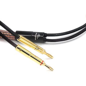 Accuphase Câble de connexion audio en cuivre monocristallin Fever 1 paire 4 4 fiches banane 2m <span class=keywords><strong>3m</strong></span> pour lecteurs DVD projecteurs haut-parleurs - Product Image 4