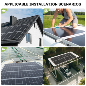 Panel Solar Monocristalino de Media Celda, Sistema de Almacenamiento de Energía Solar, 22% de Eficiencia, Garantía de 25 Años - Product Image 6