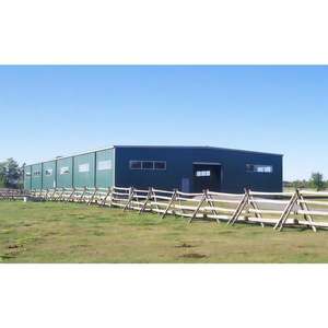 अस्थायी इस्पात संरचनाओं पोर्टेबल स्टील निर्माण धातु पूर्वनिर्मित स्टील संरचना भवन - Product Image 1