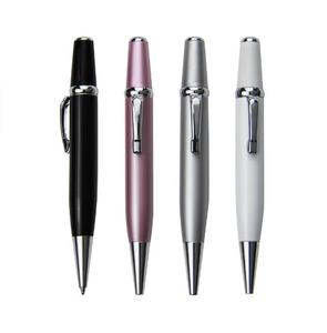 Stylo bille mini en métal avec clip, logo personnalisé, encre bleue/noire - Cadeaux promotionnels - Product Image 3
