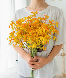 Flores Artificiales de Gypsophila de Alta Calidad, Tacto <span class=keywords><strong>Real</strong></span>, Blancas y Rosas, <span class=keywords><strong>Tamaño</strong></span> Grande, Suaves, Decoración con Flores de Baby Breath Artificiales - Product Image 3