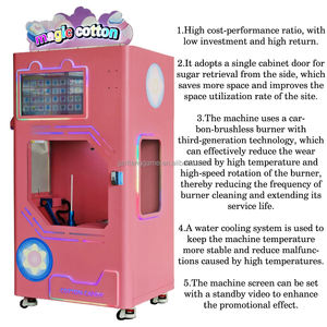 Новая коммерческая машина для производства сахарной ваты, 60 видов цветов, полностью автоматический торговый автомат для конфет - Product Image 5