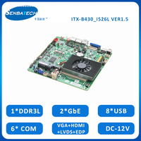 ITX-B430_I526L I5-4300U 8 * USB 2 * Lan ince-itx anakart hepsi bir anakart Mini itx I3/I5/I7 ile 1 * VGA,1 * HD,1 * LVDS,1 * EDP