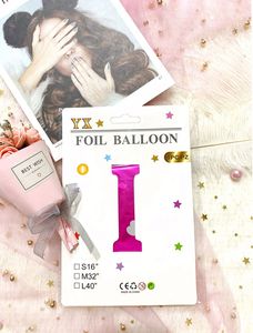 Di buona Qualità Lettera Numero Foil Balloon 32 Pollici Globos Numero Palloncini Lamina di Elio Per Palloncini Buon Compleanno - Product Image 2